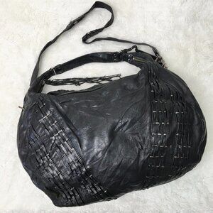 Botkier Women's Black Leather Hobo Shoulder Bag